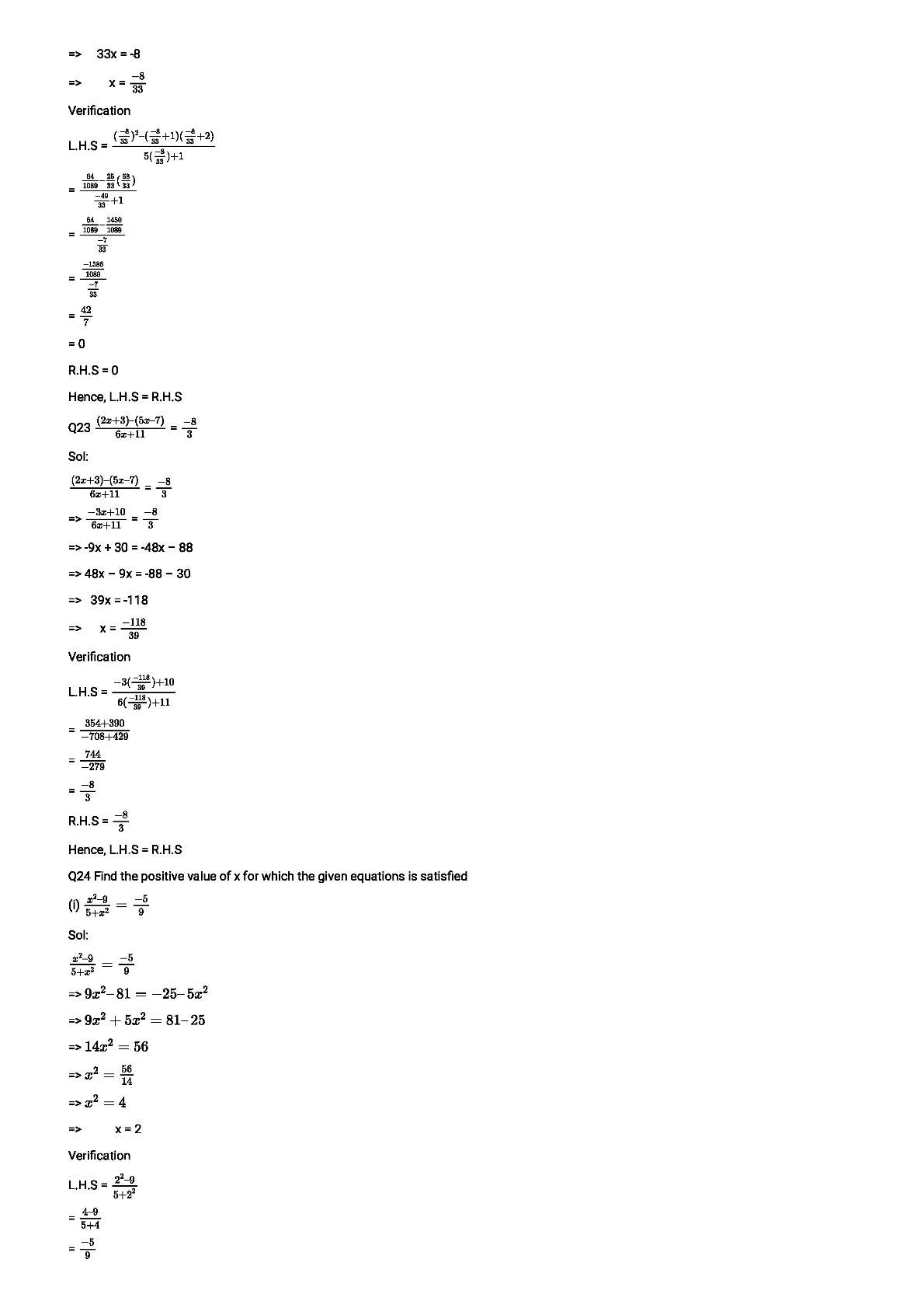 RD Sharma Solutions For Class 8 Maths Chapter 9